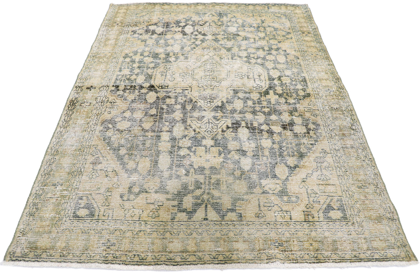 4 x 6 Antique Persian Mahal Rug 60838