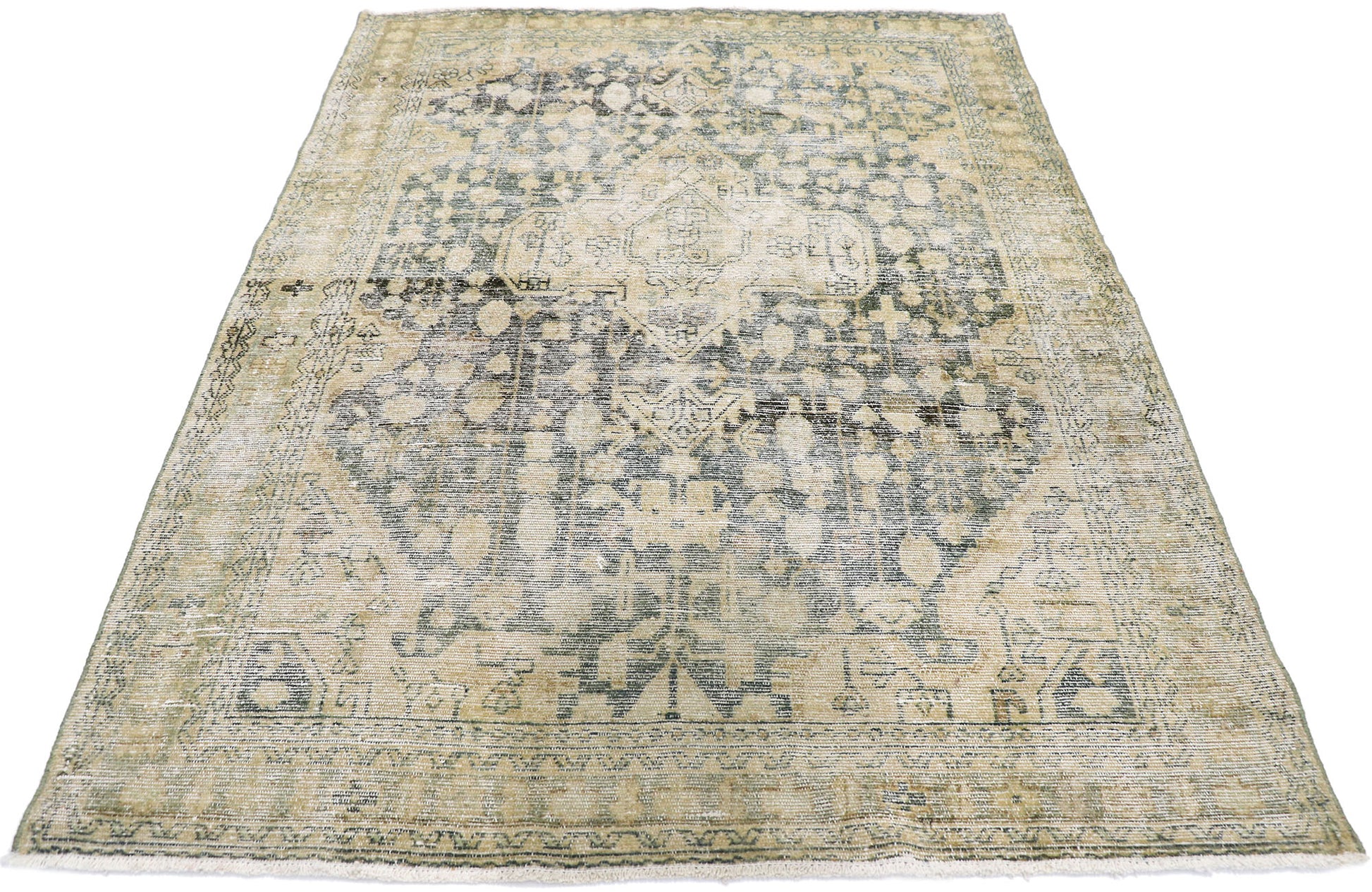 4 x 6 Antique Persian Mahal Rug 60838