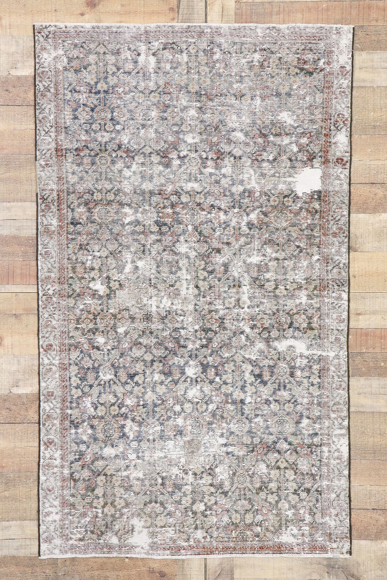 4 x 6 Antique Persian Mahal Rug 60839