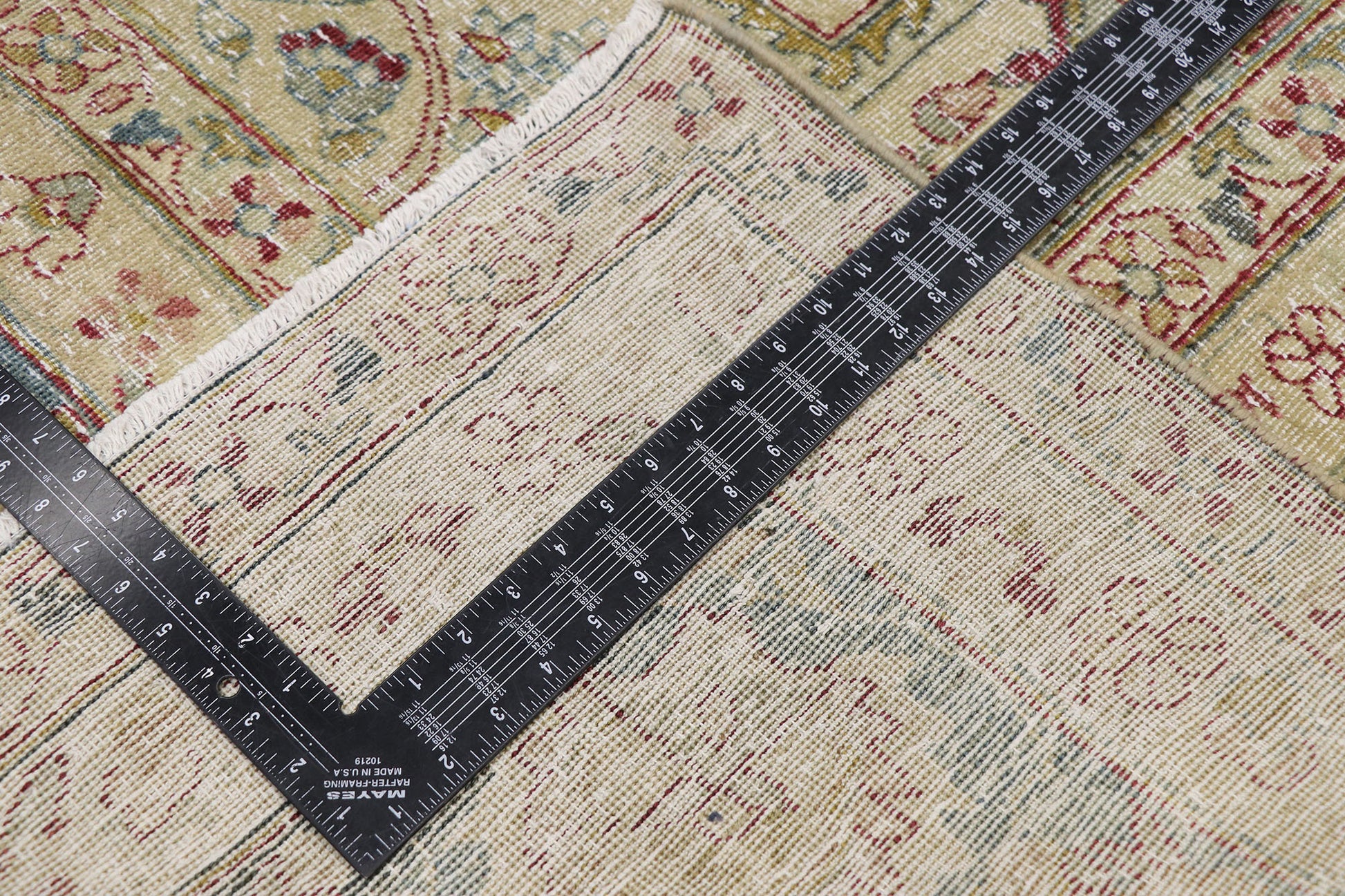 10 x 15 Antique Persian Yazd Rug 60841