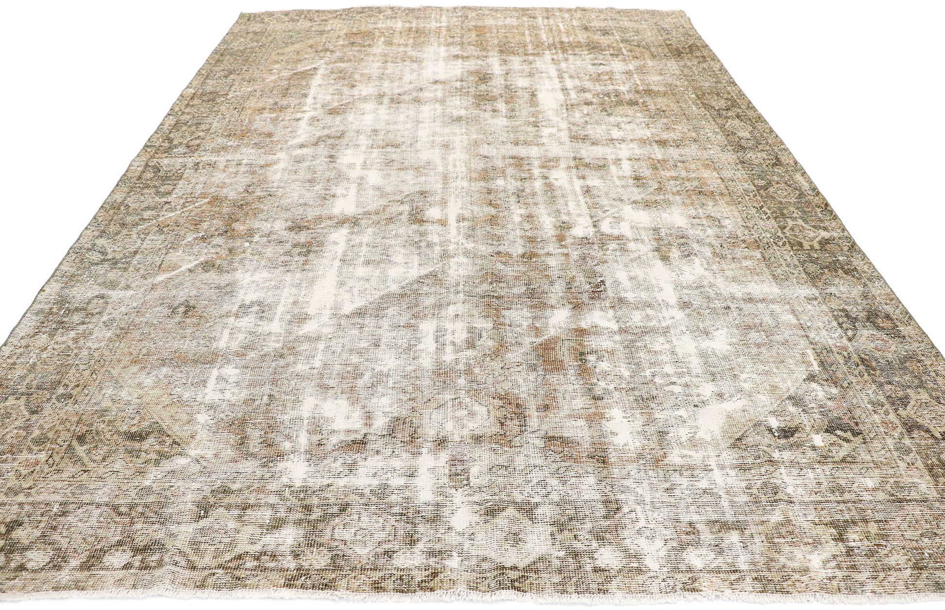 7 x 10 Antique Persian Mahal Rug 60845