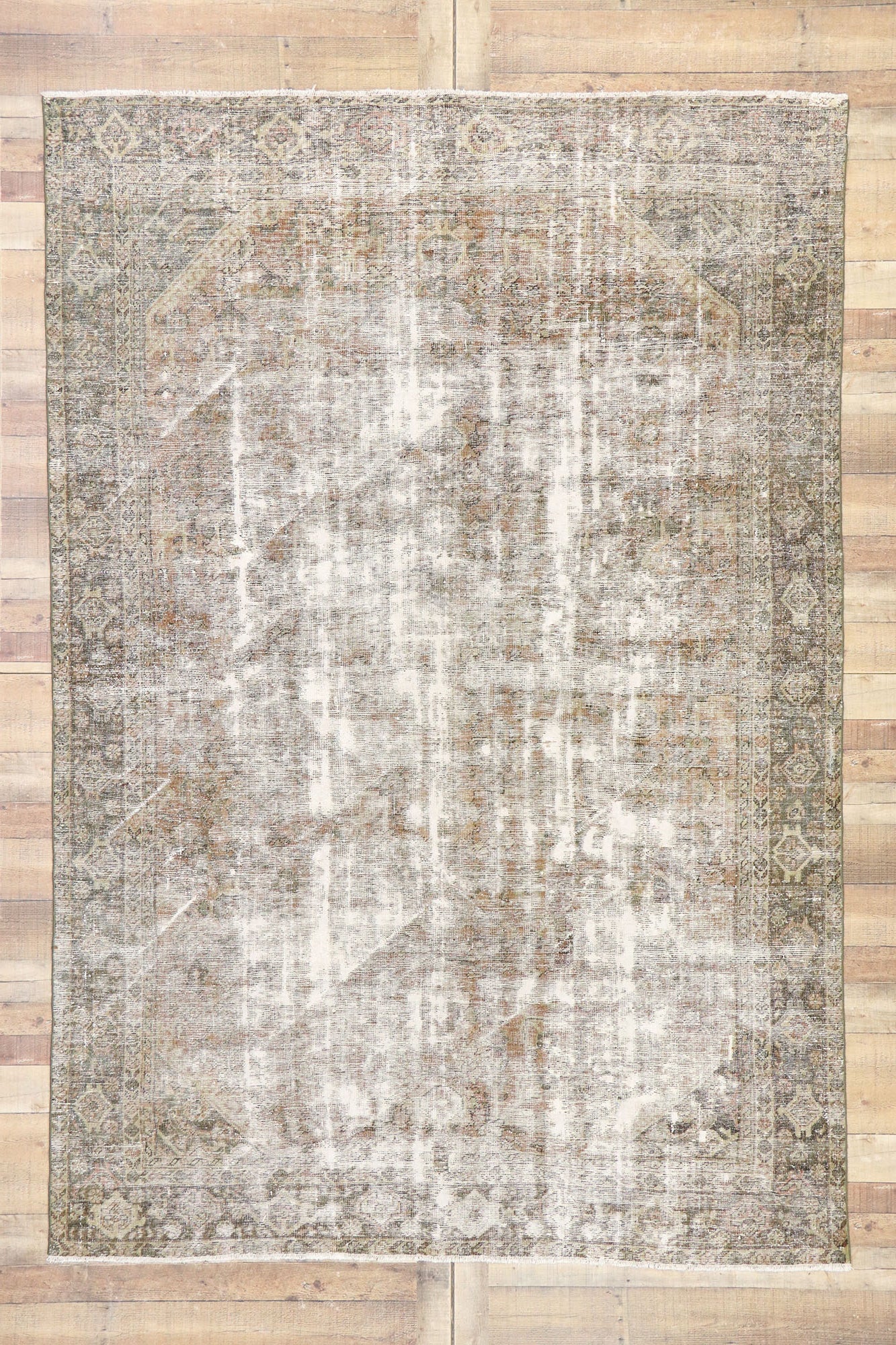 7 x 10 Antique Persian Mahal Rug 60845