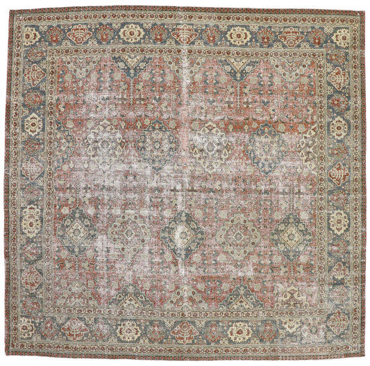 11 x 11 Antique Persian Tabriz Rug 60847