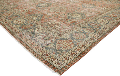 11 x 11 Antique Persian Tabriz Rug 60847