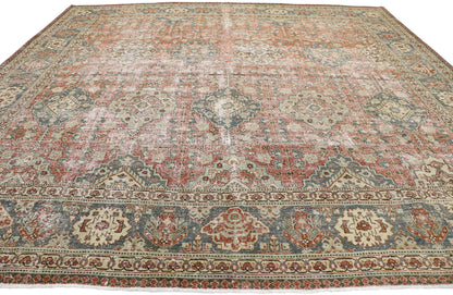 11 x 11 Antique Persian Tabriz Rug 60847