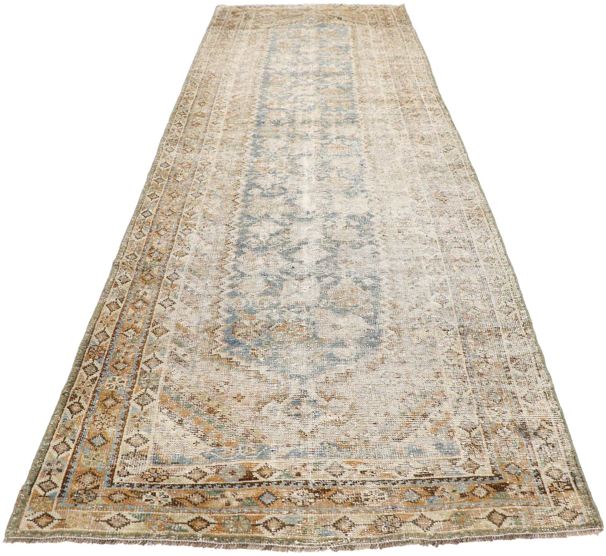 4 x 11 Antique Persian Malayer Runner 60848