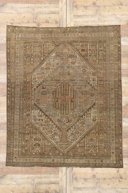 5 x 6 Antique Persian Shiraz Rug 60849