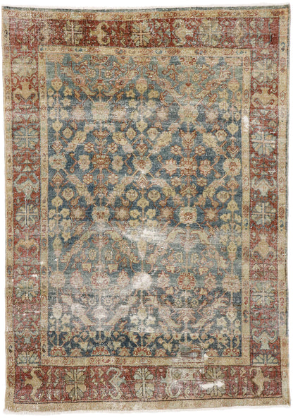 4 x 6 Antique Persian Mahal Rug 60850