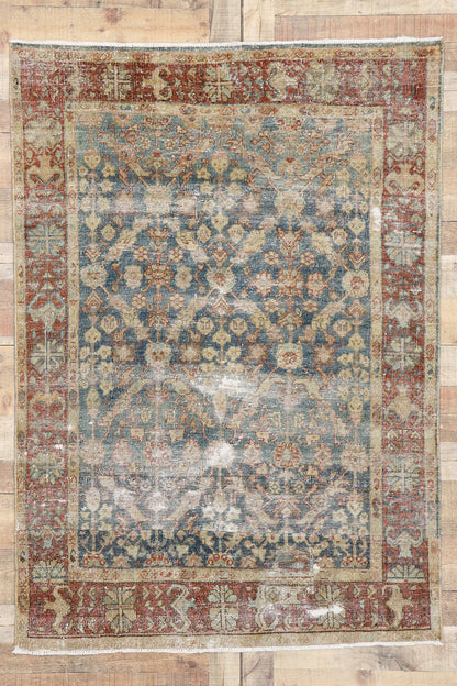 4 x 6 Antique Persian Mahal Rug 60850