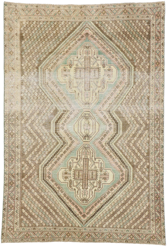 4 x 6 Antique Persian Afshar Rug 60852