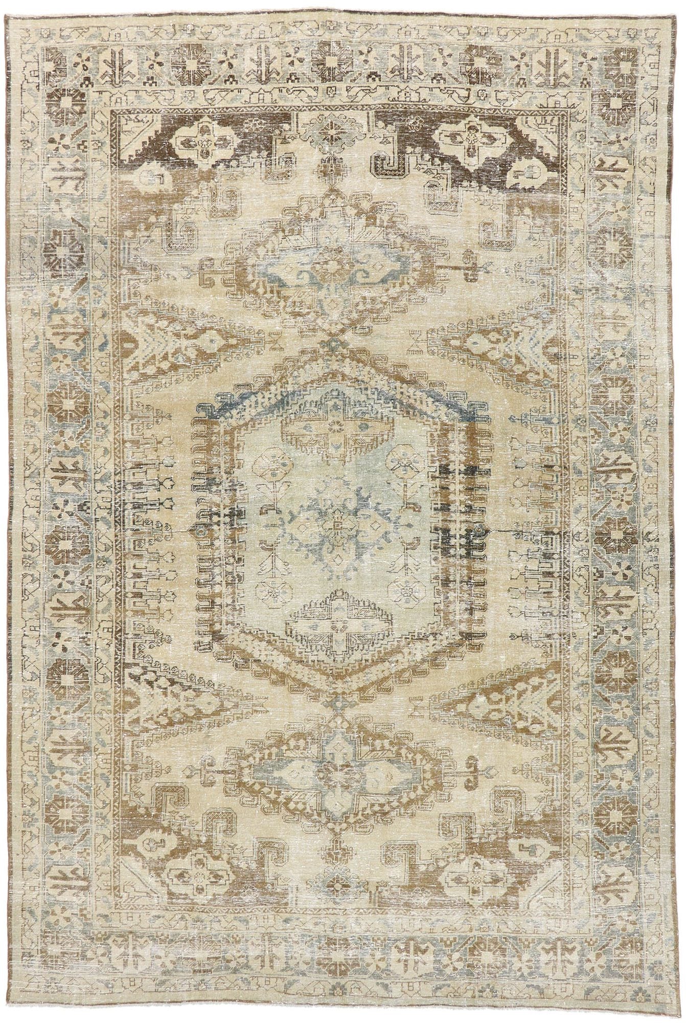 9 x 13 Antique Persian Viss Rug 60853