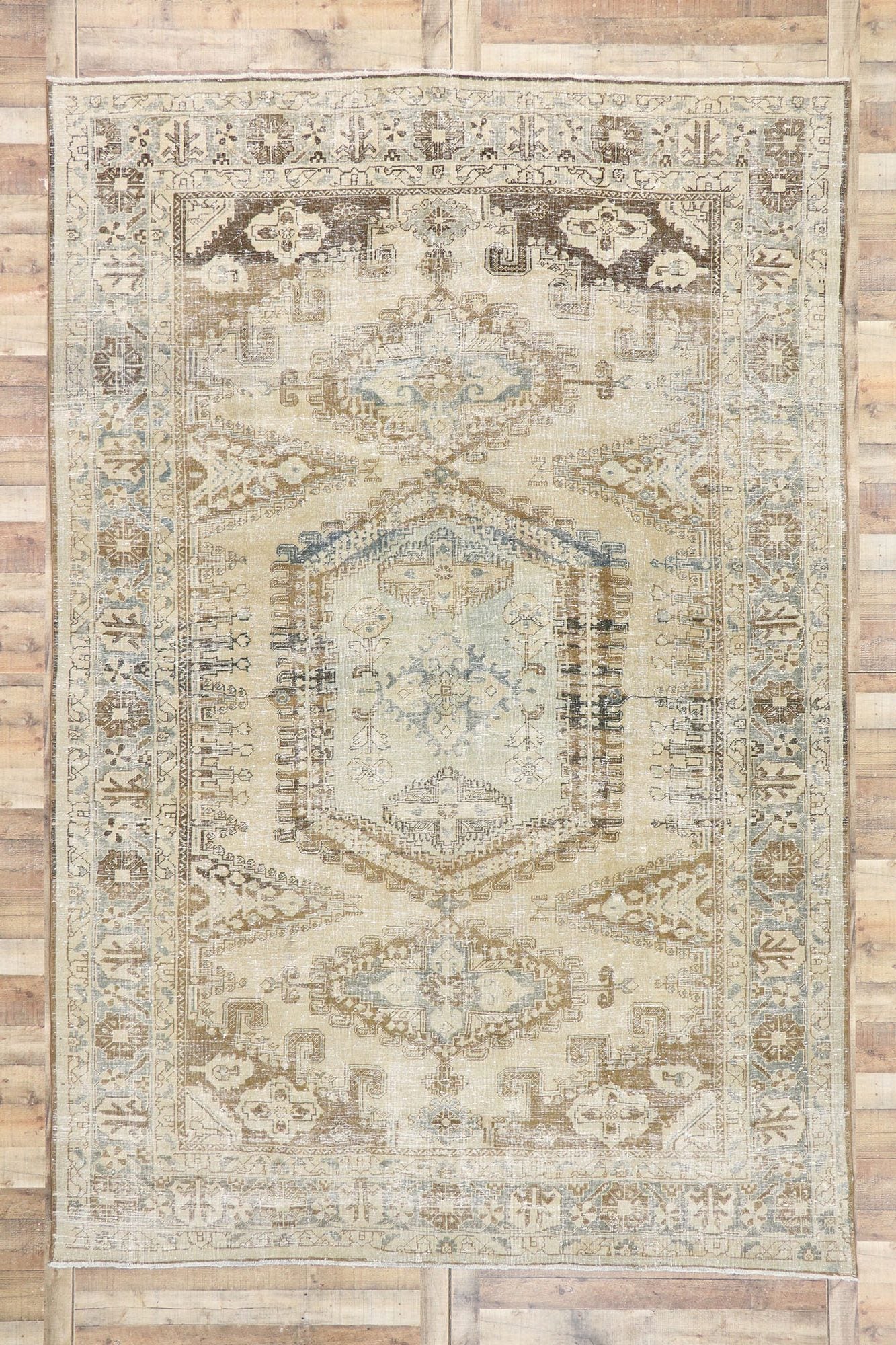 9 x 13 Antique Persian Viss Rug 60853