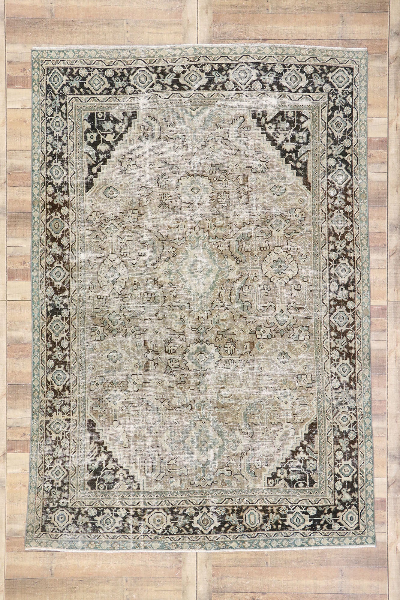 7 x 11 Antique Persian Mahal Rug 60855