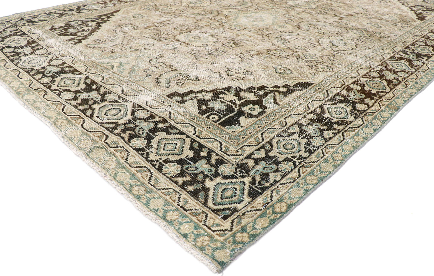 7 x 11 Antique Persian Mahal Rug 60855