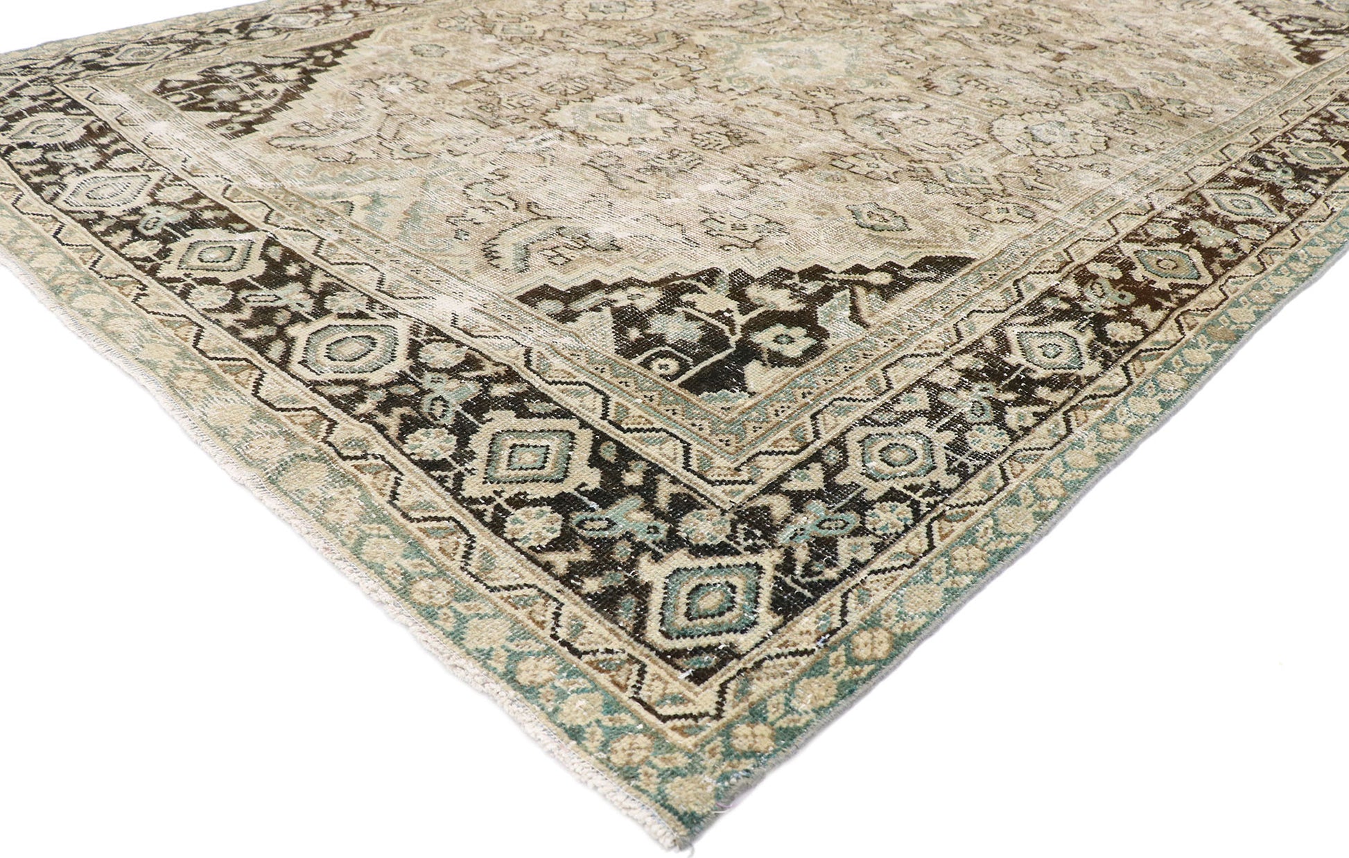 7 x 11 Antique Persian Mahal Rug 60855