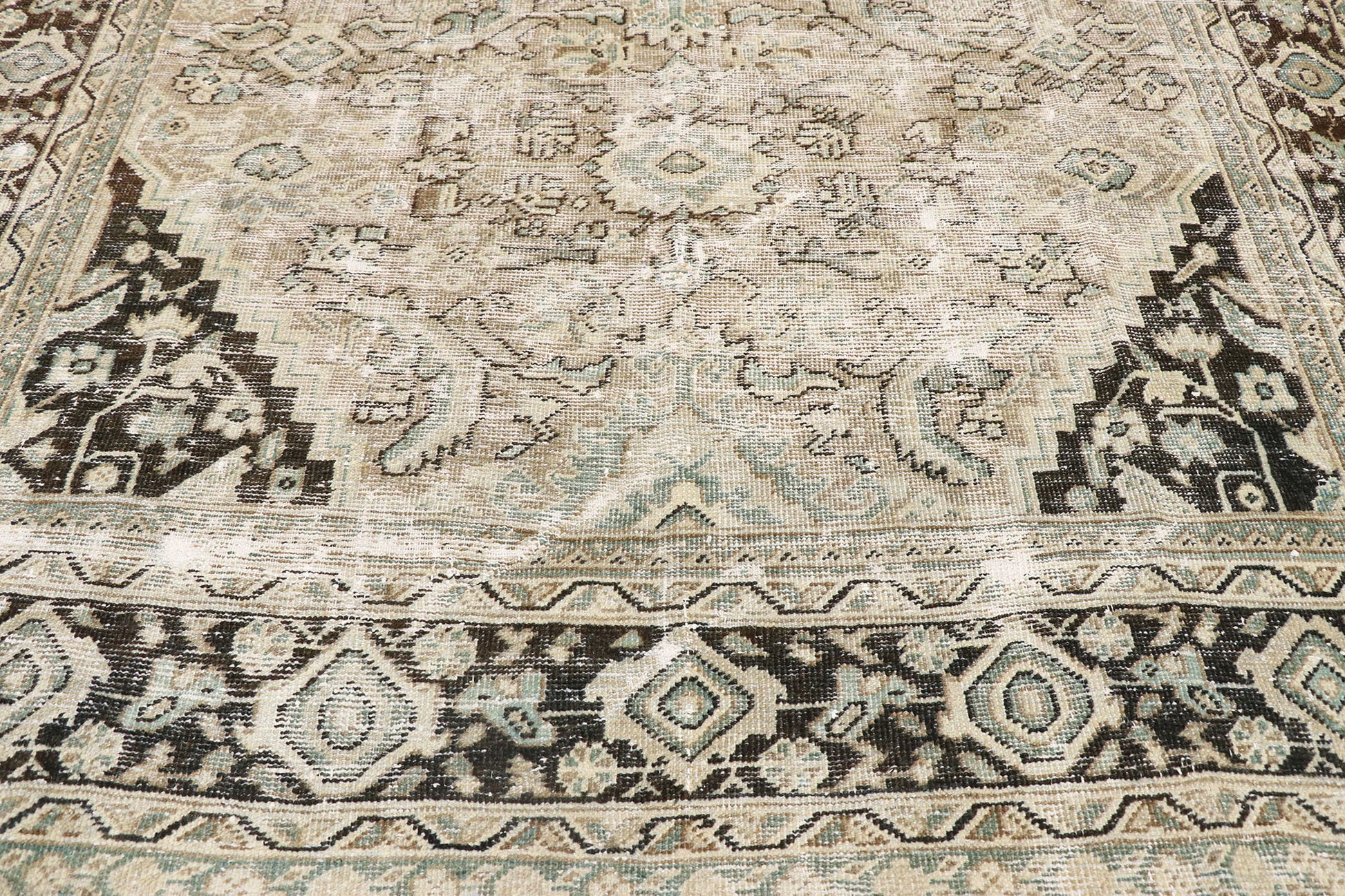 7 x 11 Antique Persian Mahal Rug 60855