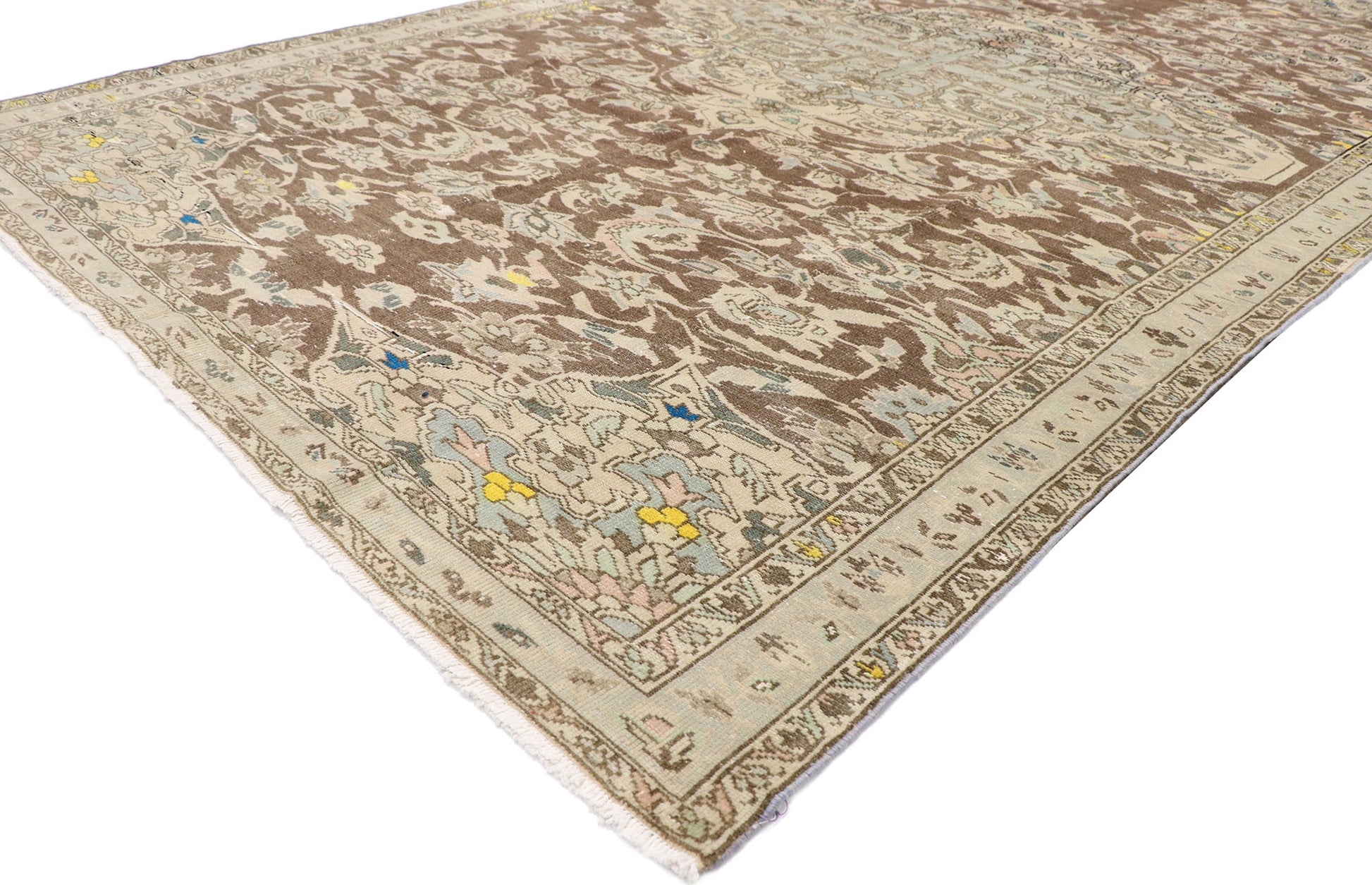 6 x 11 Antique Persian Bakhtiari Rug 60858