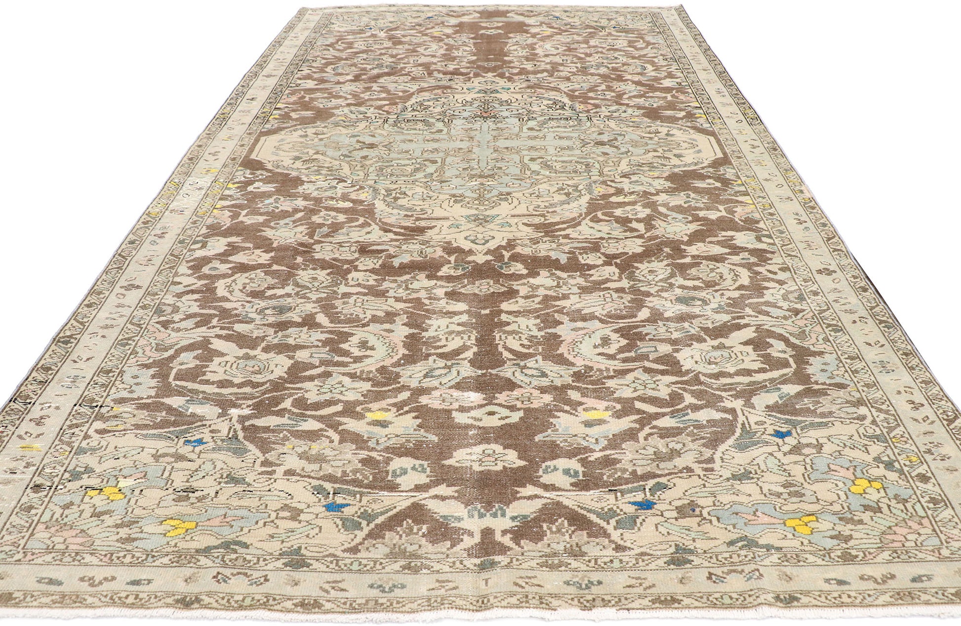 6 x 11 Antique Persian Bakhtiari Rug 60858