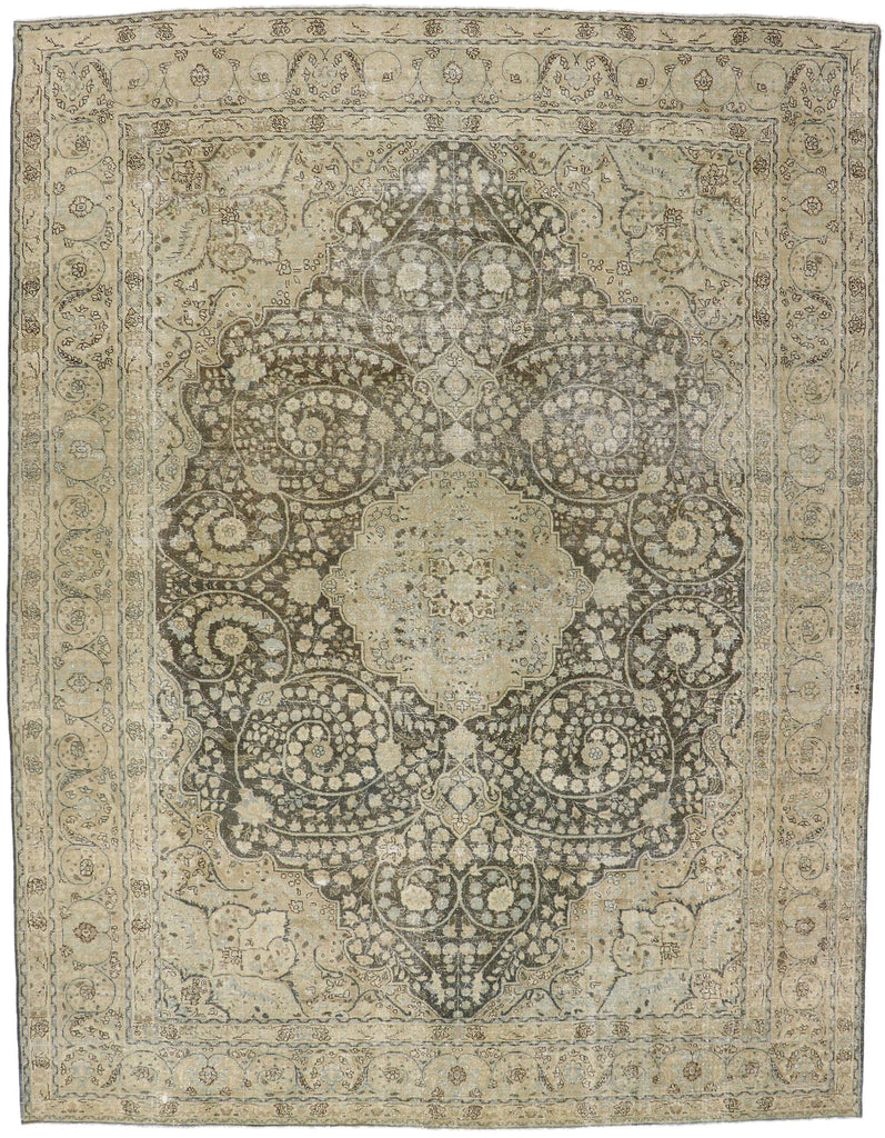 11 x 14 Antique Persian Tabriz Rug 60859