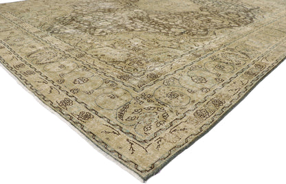 11 x 14 Antique Persian Tabriz Rug 60859