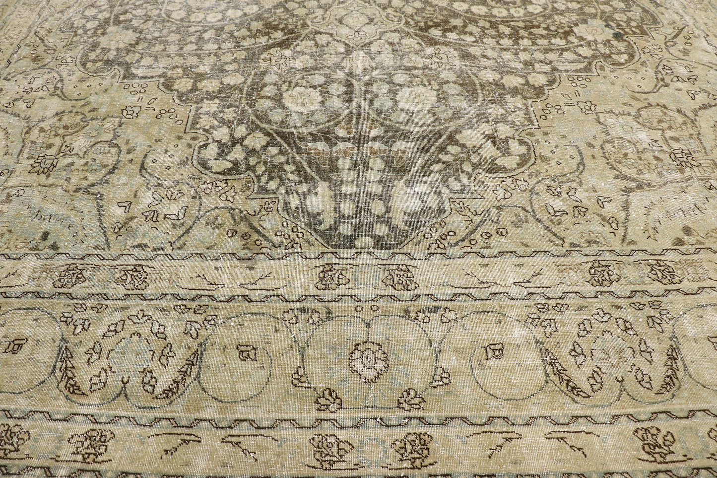 11 x 14 Antique Persian Tabriz Rug 60859