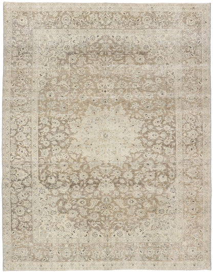 10 x 12 Antique Persian Tabriz Rug 60863