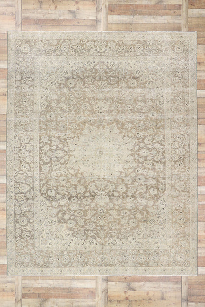 10 x 12 Antique Persian Tabriz Rug 60863