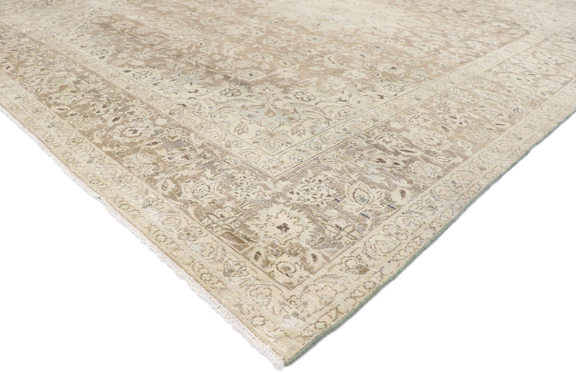 10 x 12 Antique Persian Tabriz Rug 60863