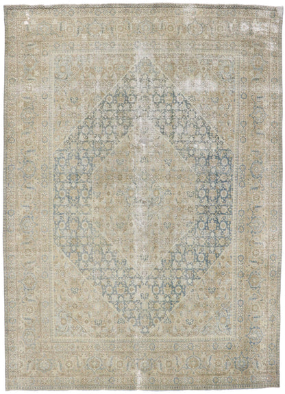 8 x 11 Antique Persian Tabriz Rug 60865