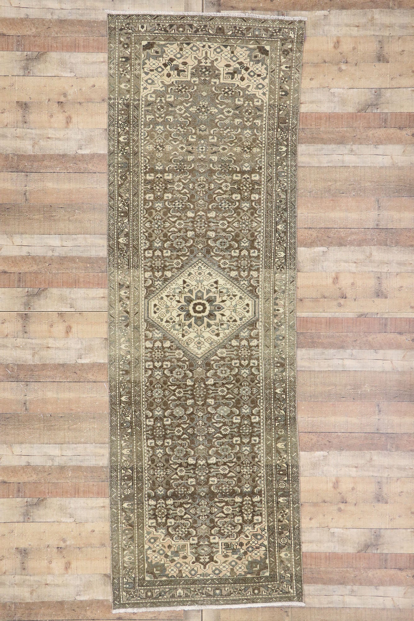 3 x 10 Antique Persian Mahal Runner 60877