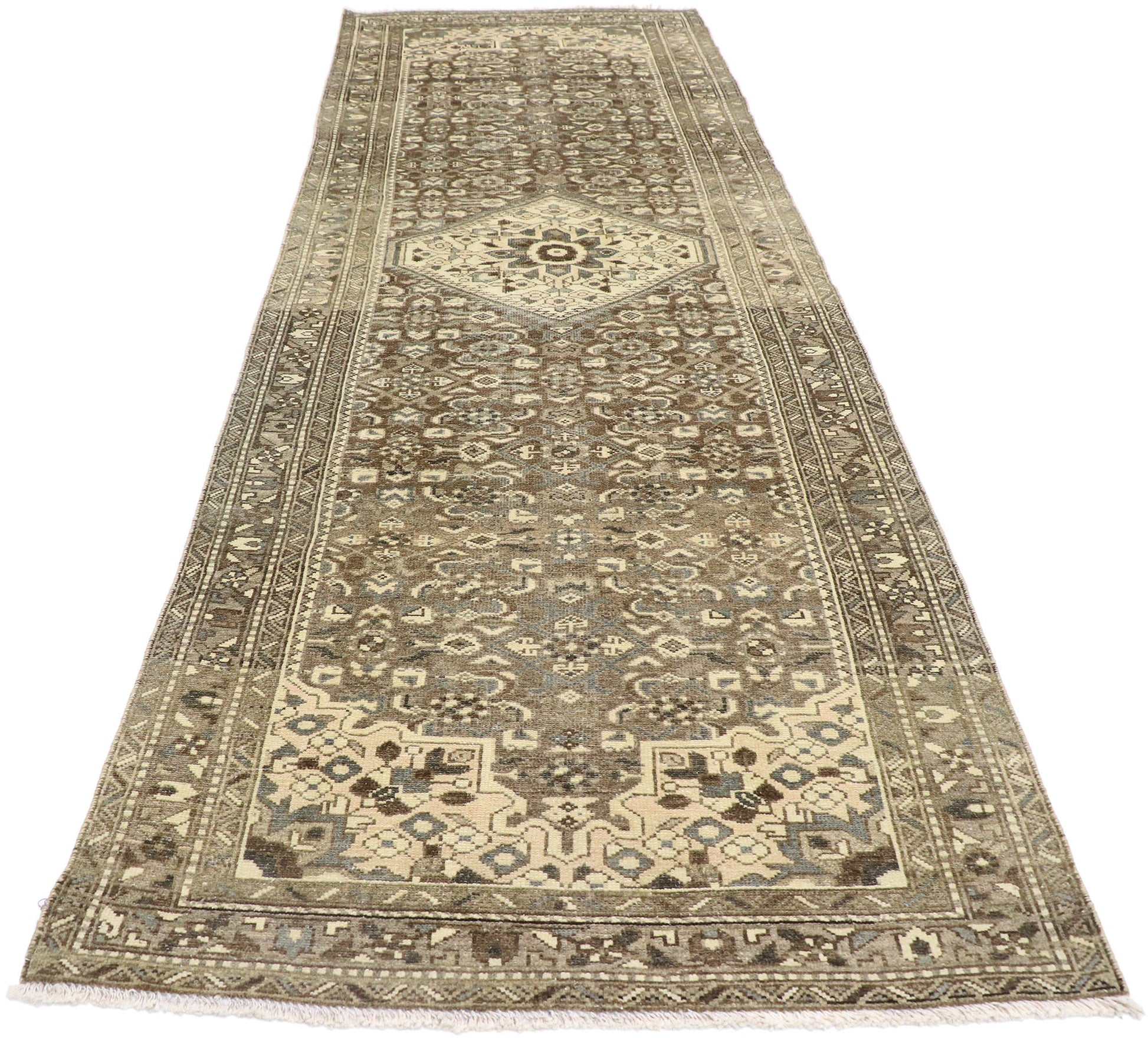 3 x 10 Antique Persian Mahal Runner 60877