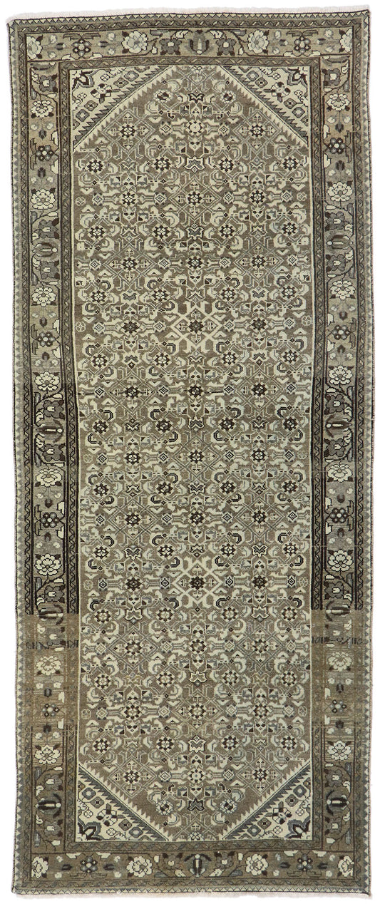 4 x 9 Antique Persian Mahal Runner 60878