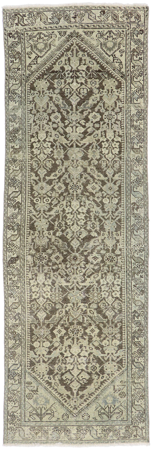 4 x 10 Antique Persian Mahal Runner 60879