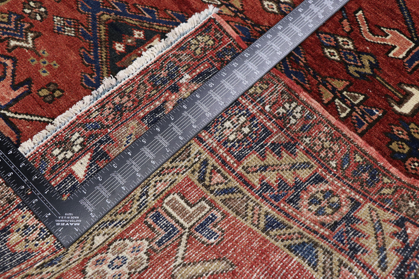 4 x 14 Vintage Persian Heriz Rug 60883