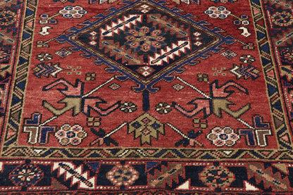 4 x 14 Vintage Persian Heriz Rug 60883