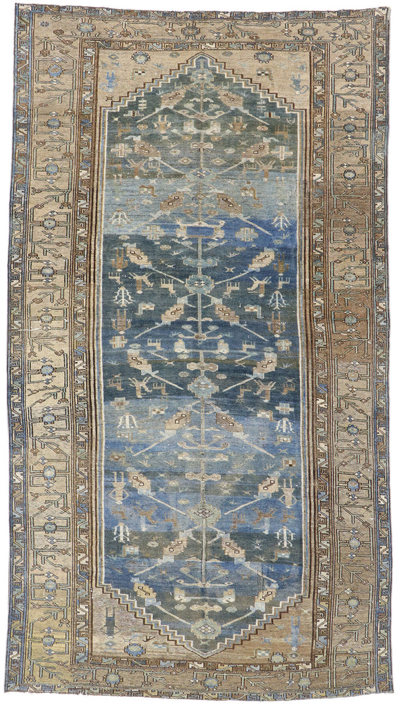 7 x 13 Antique Persian Malayer Rug 60885