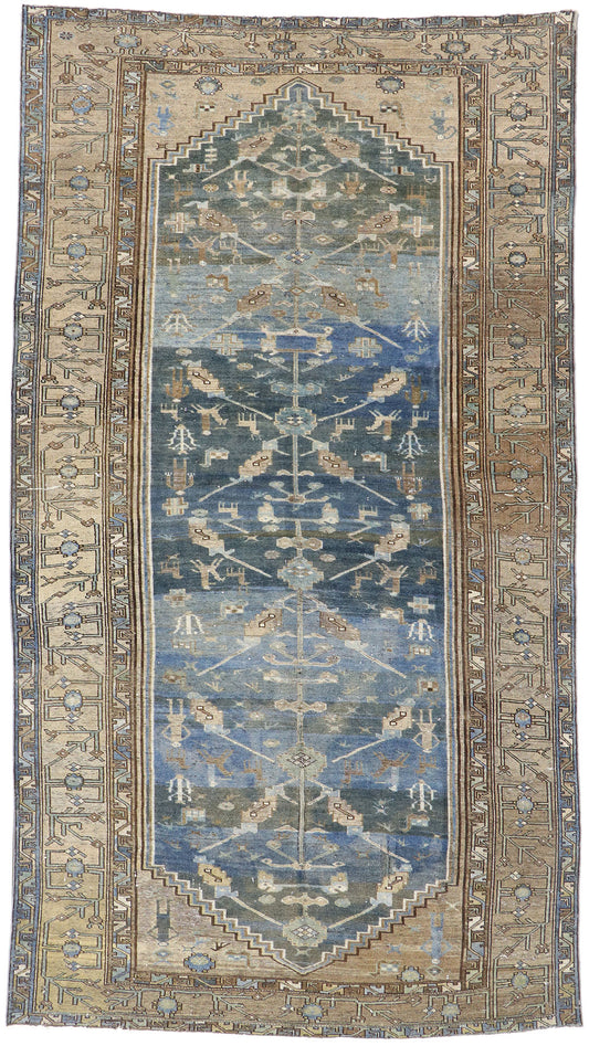 7 x 13 Antique Persian Malayer Rug 60885
