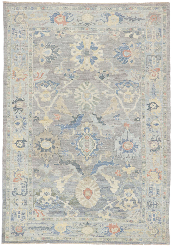 8 x 12 Modern Gray Persian Sultanabad Rug 60886