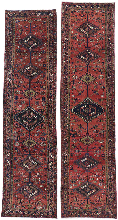 4 x 14 Vintage Persian Heriz Rug 60887