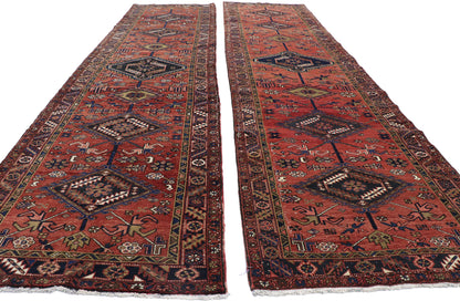 4 x 14 Vintage Persian Heriz Rug 60887