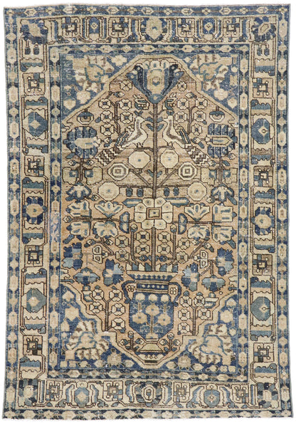 5 x 7 Vintage Persian Bakhtiari Rug 60888