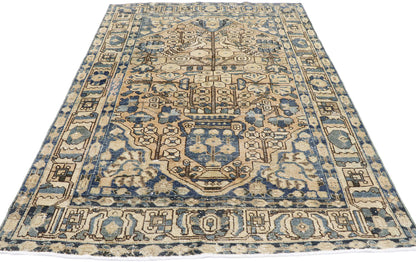 5 x 7 Vintage Persian Bakhtiari Rug 60888
