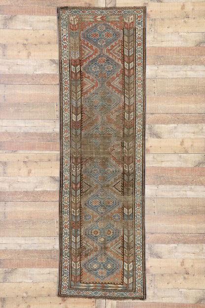 3 x 9 Antique Persian Shiraz Runner 60890