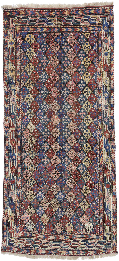 4 x 10 Antique Caucasian Azerbaijan Rug 60893