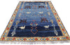 5 x 7 Vintage Persian Gabbeh Rug 60894