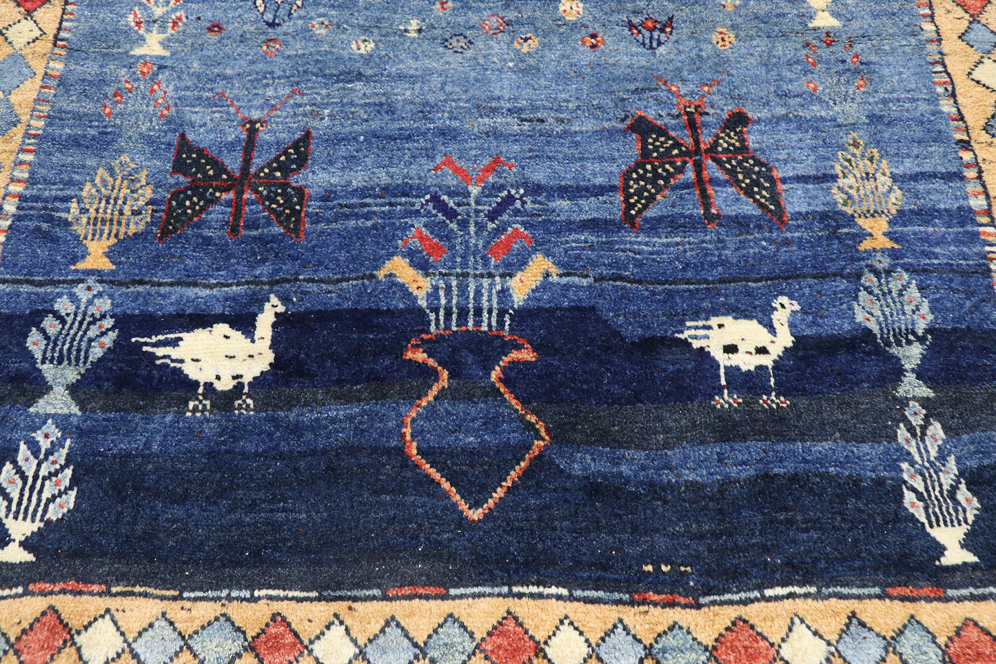 5 x 7 Vintage Persian Gabbeh Rug 60894