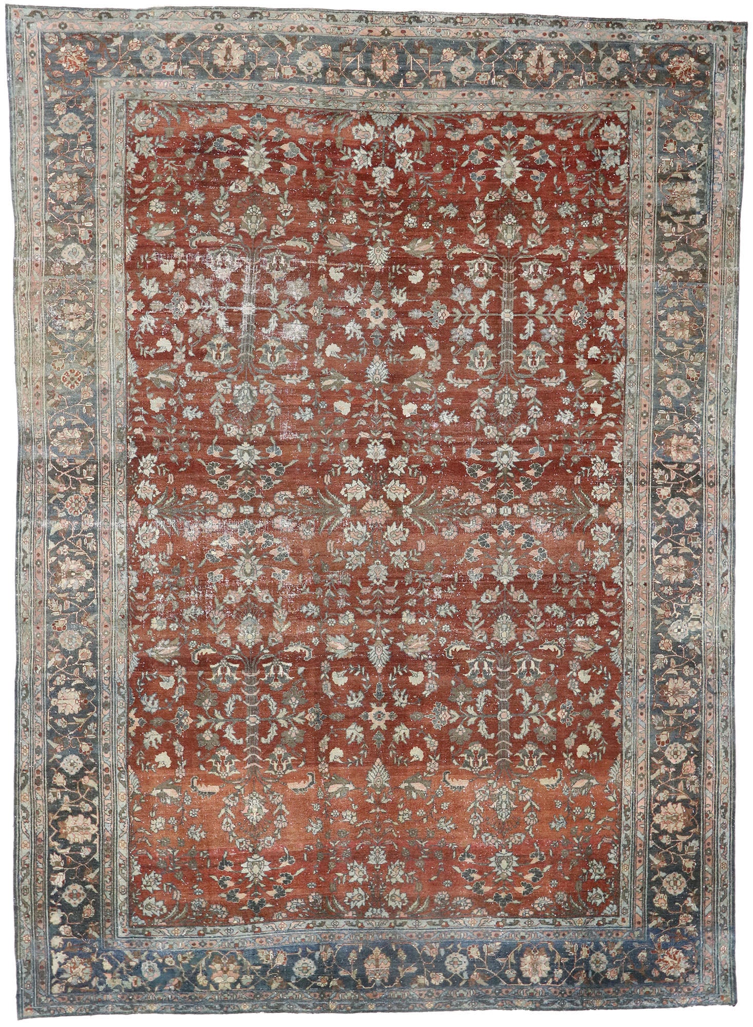 12 x 17 Antique Persian Bibikabad Rug 60895