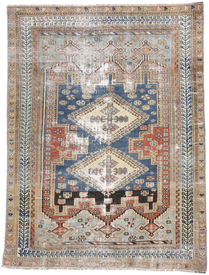 4 x 5 Antique Persian Shiraz Rug 60897