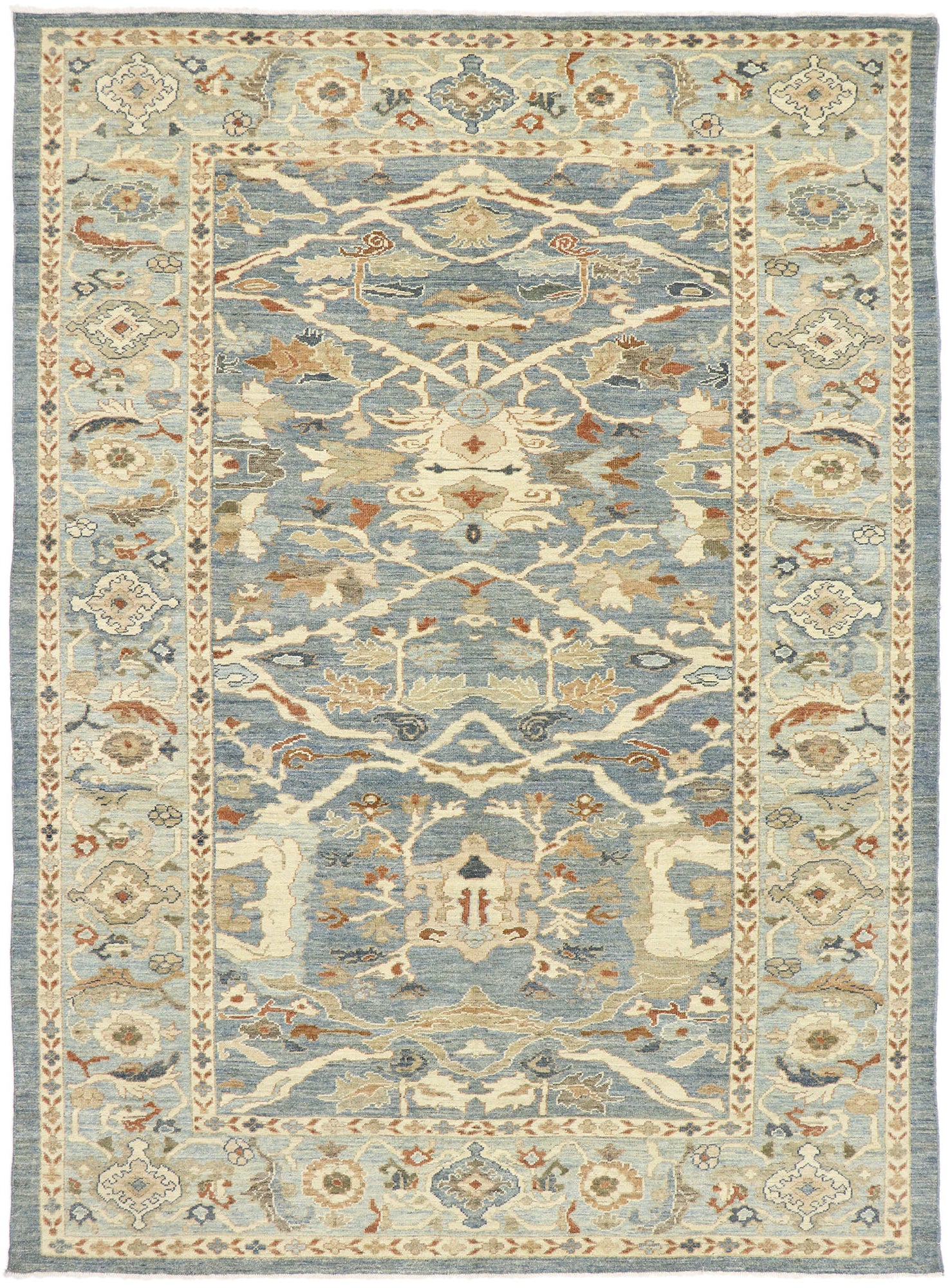 9 x 12 Turkish Blue Sultanabad Rug 60900