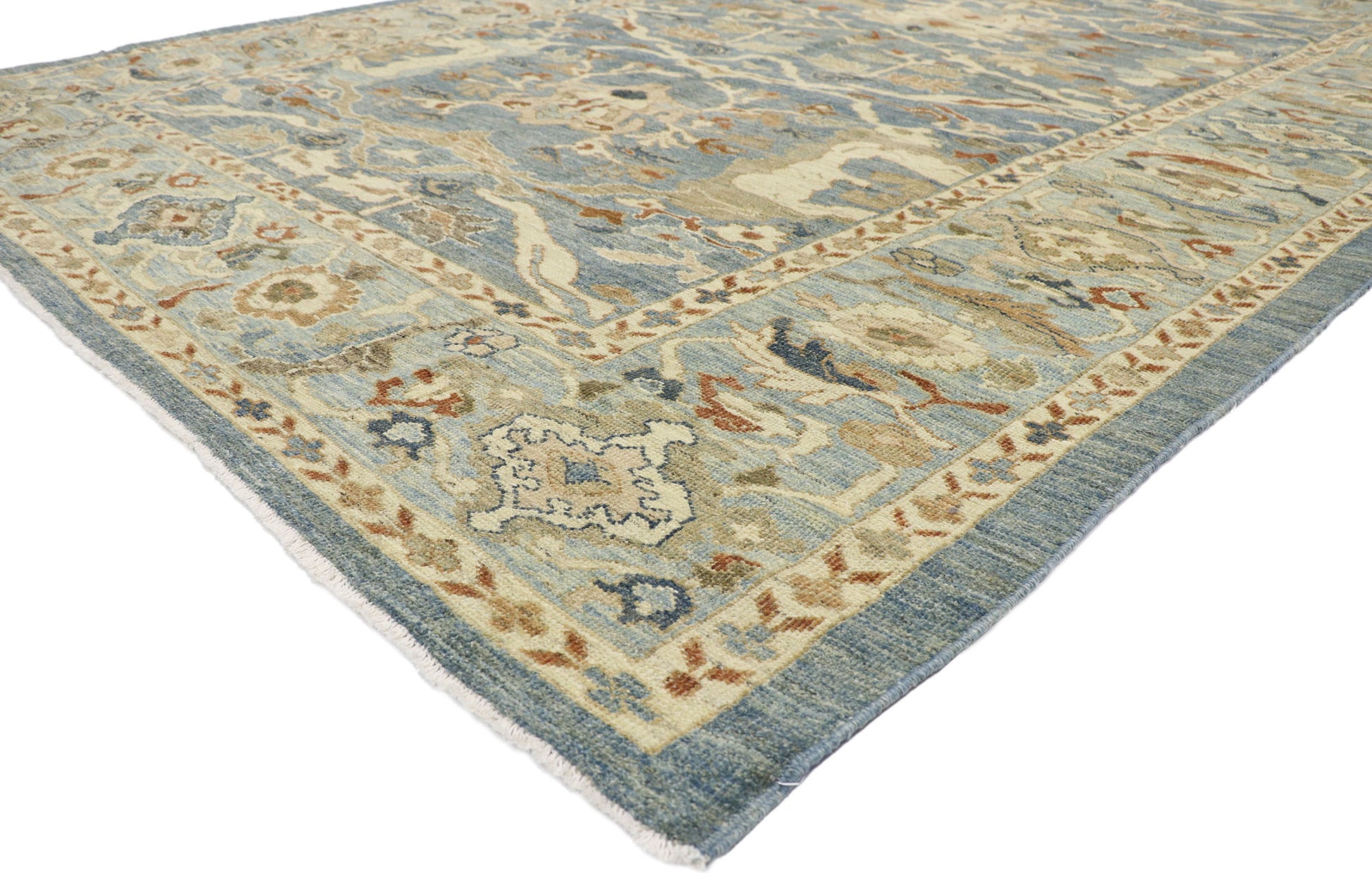 9 x 12 Turkish Blue Sultanabad Rug 60900